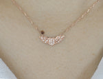 Winged Heart Diamond Necklace