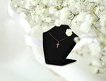 0.07 ctw Diamond Cross Necklace