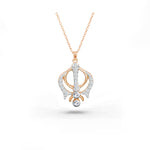 0.11 Ct Diamond Khanda Necklace in Gold by Jewels By Tarry