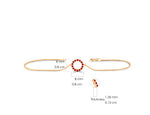 0.10 Ctw Diamond Circle Bracelet in Gold