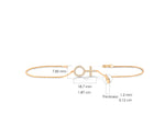 0.18 ct Female Symbol Minimalist Bracelet