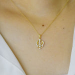 0.11 Ct Diamond Khanda Necklace in Gold by Jewels By Tarry