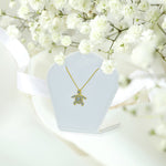 Turtle Necklace with Natural Diamonds in Solid Gold