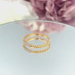 18K Yellow gold / Size 6.75 / Diamond Ring / Thin Diamond Ring / Promise Ring / Stacking Diamond Ring / Minimalist Ring / NXDOJGD36/10