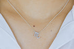 Scorpio Zodiac Sign Diamond Necklace