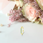 Natural Emerald Ring Set in 10k 14k 18k Solid Gold