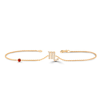 rose_gold_diamond_scorpio_zodiac_birthstone_bracelet_jewels_by_tarry
