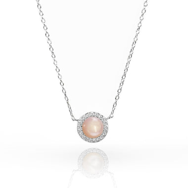 white_gold_diamond_circle_pink_mother_of_pearl_necklace_jewels_by_tarry