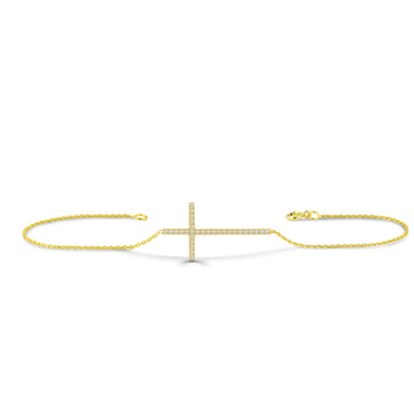 yellow_gold_diamond_long_cross_bracelet_jewels_by_tarry