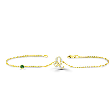 yellow_gold_diamond_leo_zodiac_emerald_birthstone_bracelet_jewels_by_tarry
