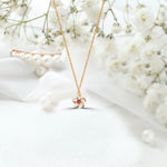 0.24 Ct Ruby, Sapphire and Emerald Flower Necklace