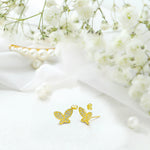 0.42ct Diamond Butterfly Stud Earrings