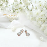 1.09 ct Oval diamond earring
