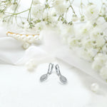 0.50 Ct Diamond Marquise Shaped Drop Earrings