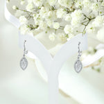 0.50 Ct Diamond Marquise Shaped Drop Earrings
