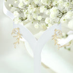 1.49 Ct Diamond Leaf Drop Earrings