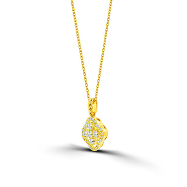 yellow_gold_halo_clover_diamond_necklace_jewels_by_tarry
