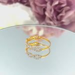 Diamond Infinity Ring / Twisted Band Ring / Diamond Wedding Ring / Pave Diamond Ring / Diamond 10k 14k 18k Gold / Valentine Jewelry