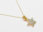 Diamond Star Pendent Necklace in 18k Yellow Gold / Dainty Star Diamond Necklace / Simple Diamond Necklace / Everyday Necklace / DP501 - Jewels By Tarry