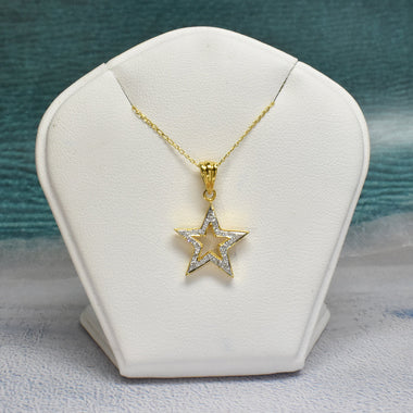 Delicate Diamond Star Charm Necklace / Natural Diamond Necklace / Simple Diamond Necklace / Everyday Diamond Necklace / DP502 - Jewels By Tarry