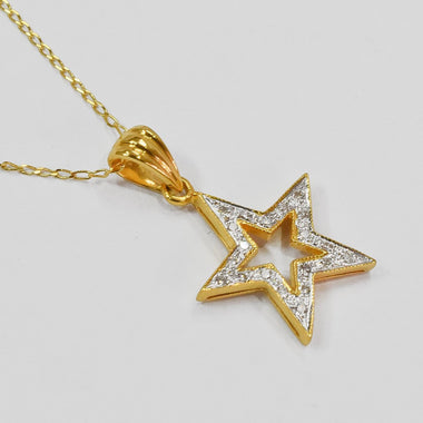 Delicate Diamond Star Charm Necklace / Natural Diamond Necklace / Simple Diamond Necklace / Everyday Diamond Necklace / DP502 - Jewels By Tarry