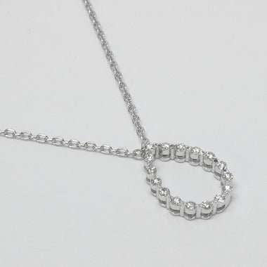 Pear Shape Diamond Necklace in Gold