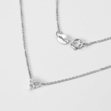 Trio Diamond Necklace in 10k 14k 18 Solid Gold 