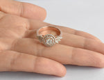 SALE ! Classic Diamond Ring in 18k Rose Gold / Art Deco Diamond Cocktail Ring / Natural Round Diamond Ring / Statement Ring / DR98 - Jewels By Tarry