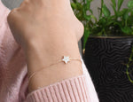 Diamond Star Bracelet in Solid Gold