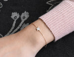 Diamond Star Bracelet in Solid Gold