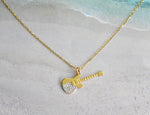 Diamond Guitar Pendant Necklace in 10k, 14k, and 18k Gold