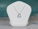 Genuine Sapphire Heart Necklace 