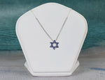 Star Of David Sapphire Necklace 