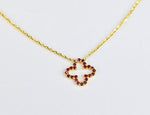 yellow_gold_stone_ruby_clover_necklace_jewels_by_tarry