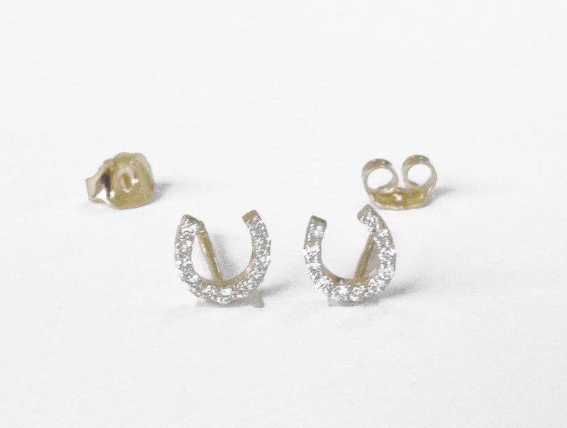 14K Yellow Gold Evil Eye Stud Earrings – LTB JEWELRY